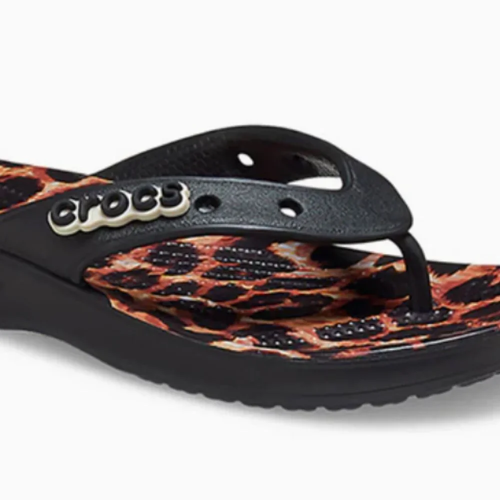 Crocs Classic Animal Remix Iconic Comfort Flip Flops
